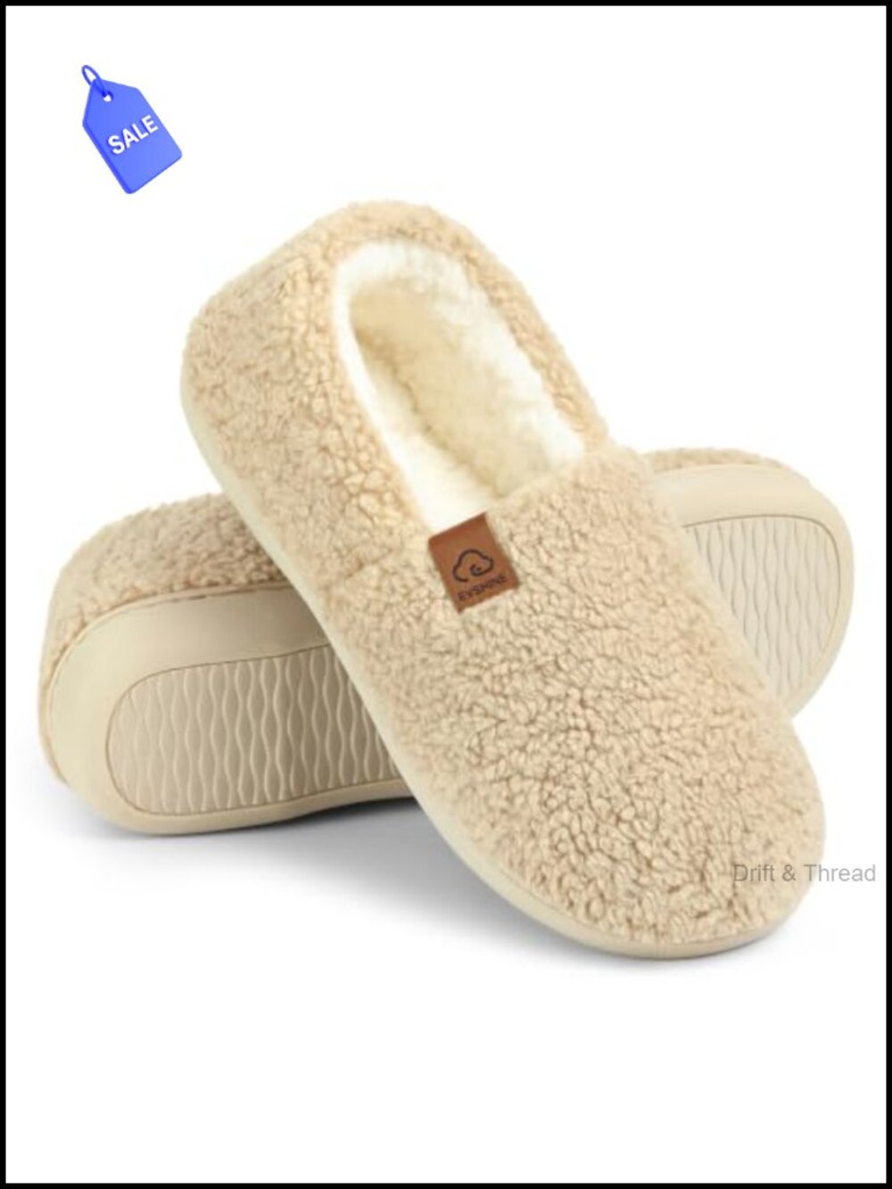 Cozy Fleece Memory Foam Fuzzy Slippers Faux Fur Lined Non-Slip Indoor Outdoor
